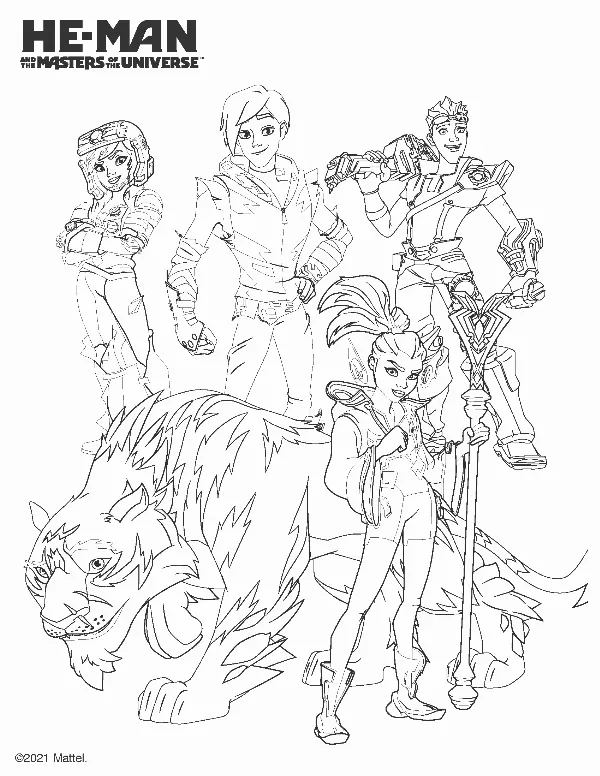 MOTU Colouring Sheet 1